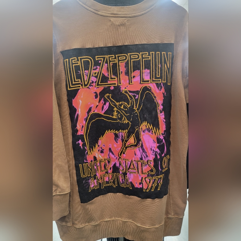 Recycled Led ZeppelinSweatshirt Size 1X